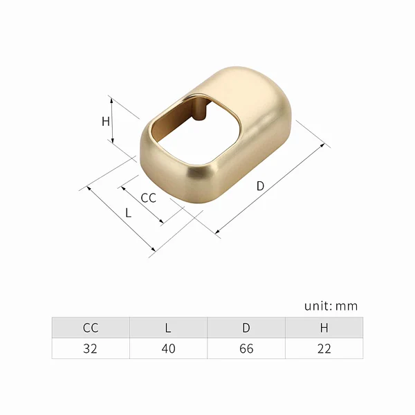 zinc drawer pull handle