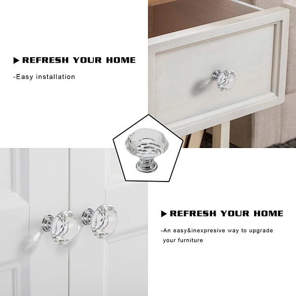 crystal knob crystal knobs