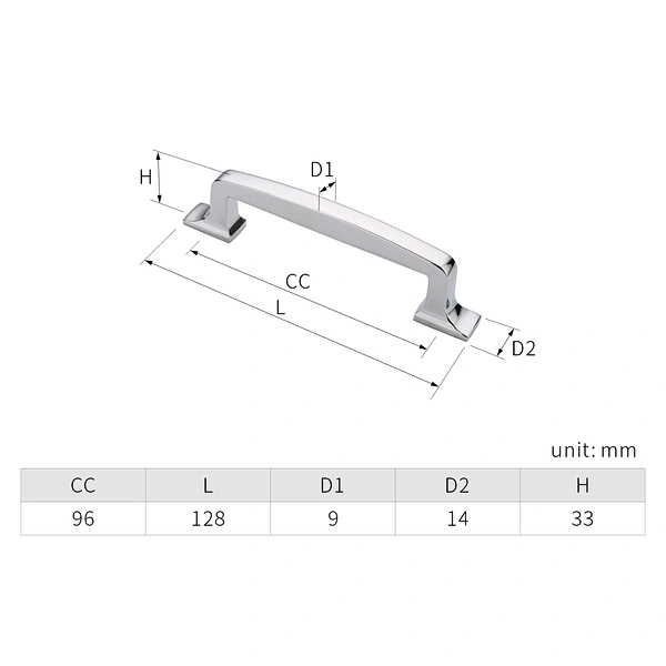 zinc alloy drawer pull