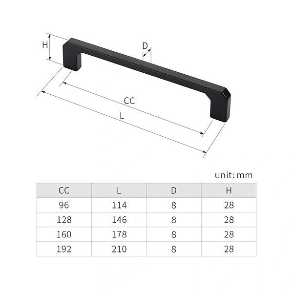 metal cabinet door pull handle