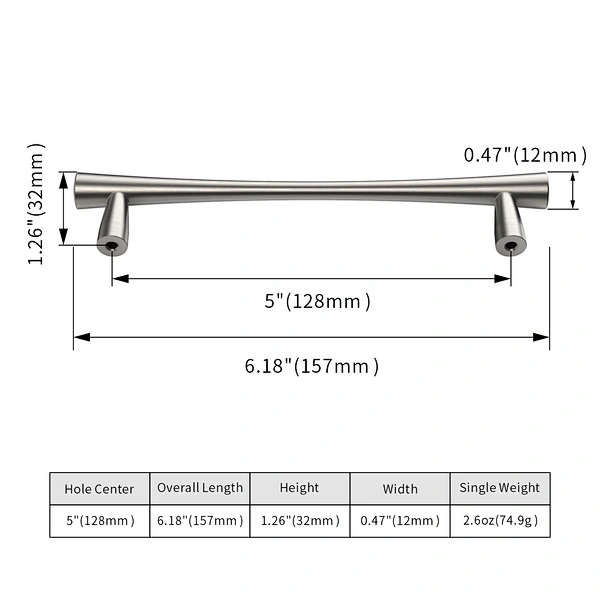 zinc handle kitchen cabinet handle