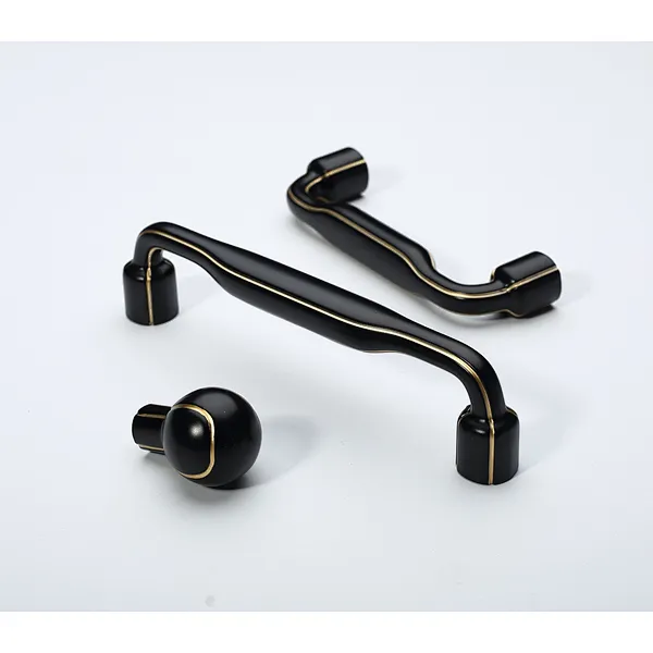 black kitchen door handles