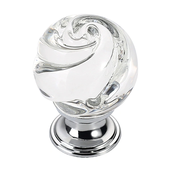 crystal clear faceted glass