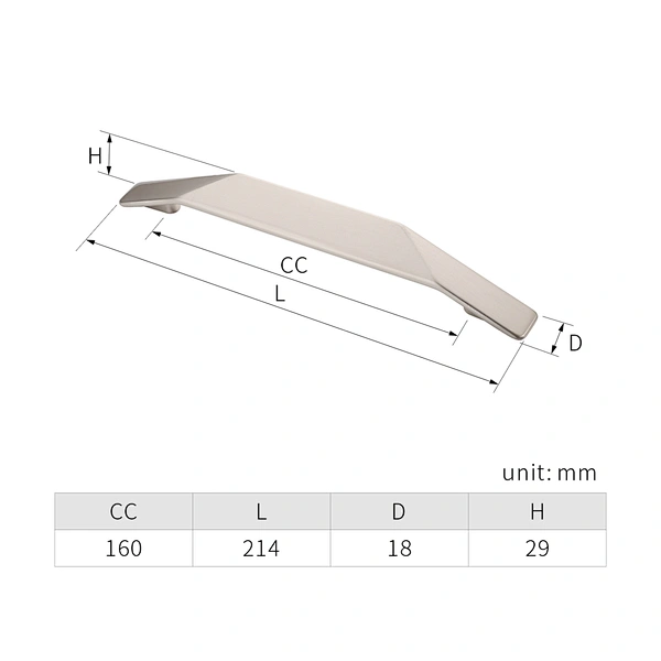 zamak cabinet handle