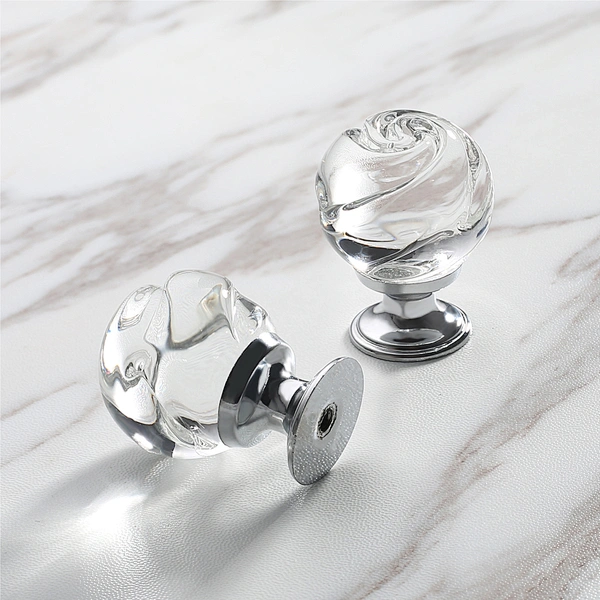 faceted ball crystal earring
