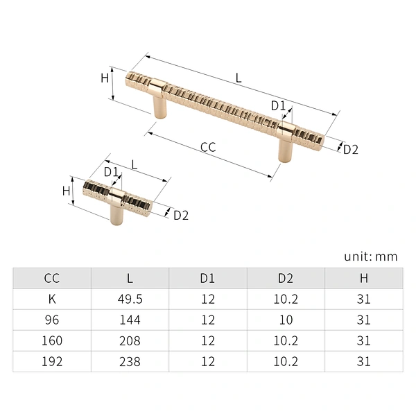 zinc alloy cupboard pull