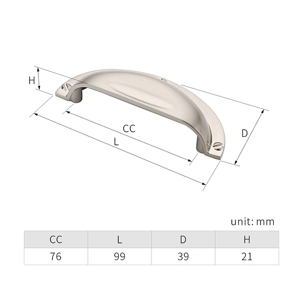 zinc cabinet pulls handles