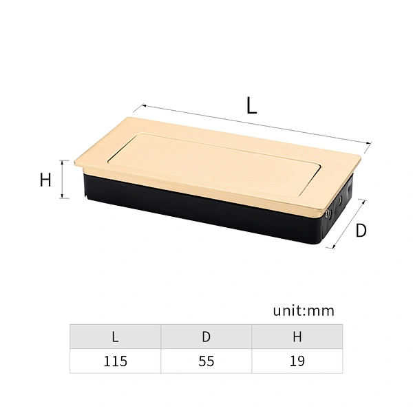 recessed cabinet handle