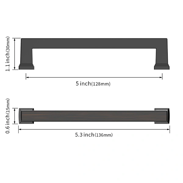 modern zinc alloy pull handle