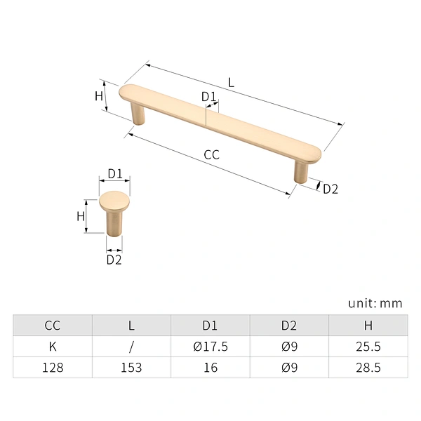 zinc alloy furniture pull