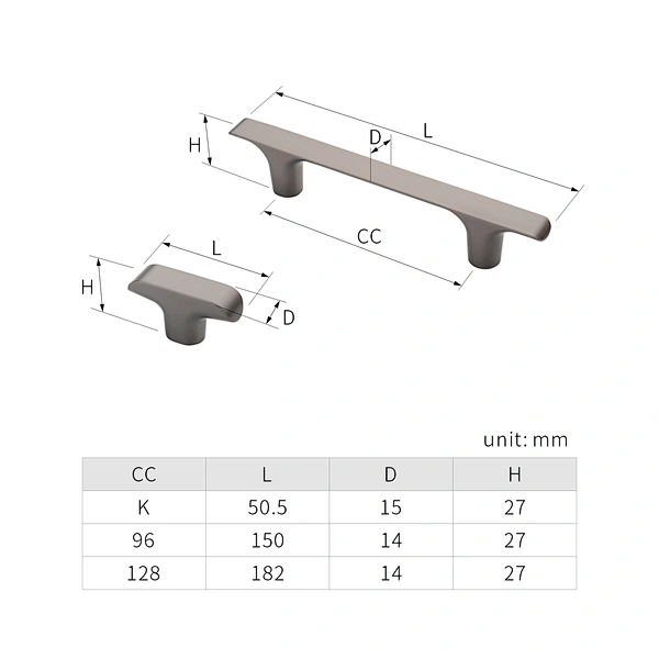 2012 zinc cabinet handle