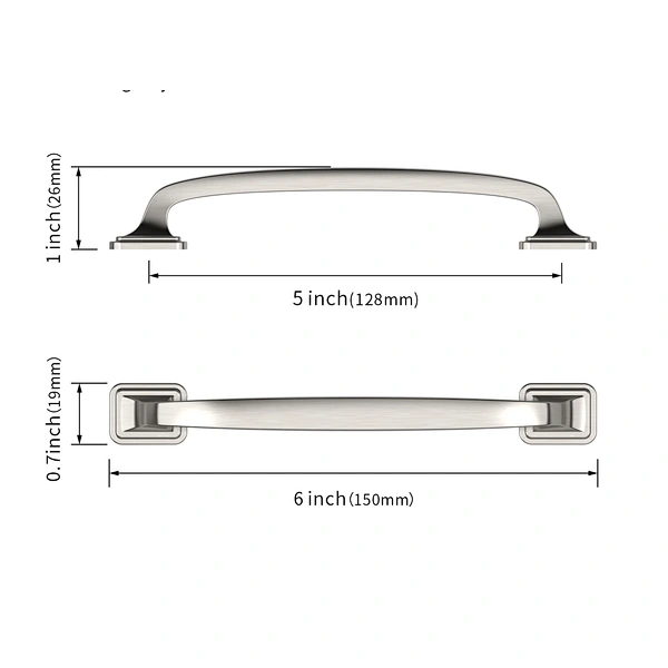 zinc alloy kitchen cabinet pull handle