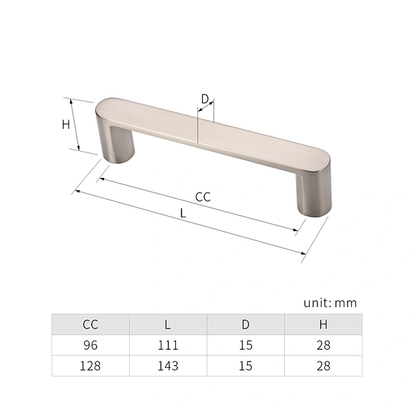 satin nickel pull handle