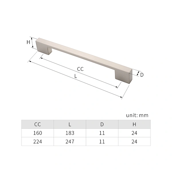 zinc alloy drawer pull handle