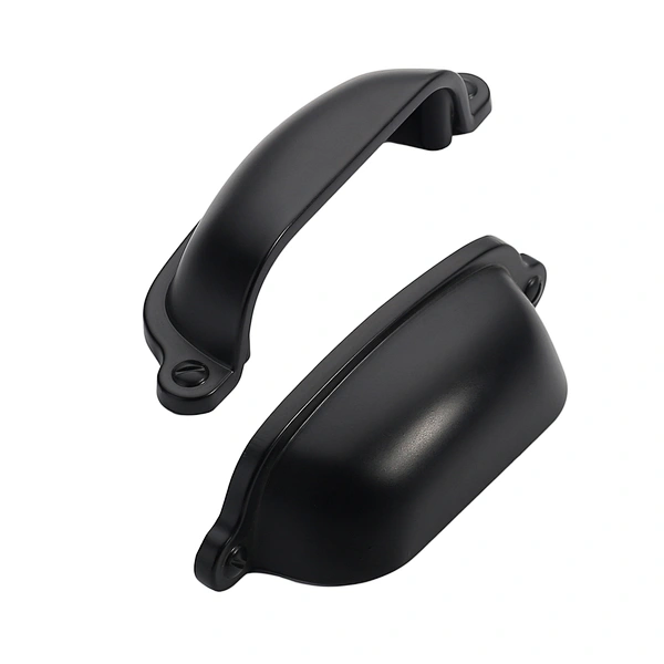 black cabinet handles