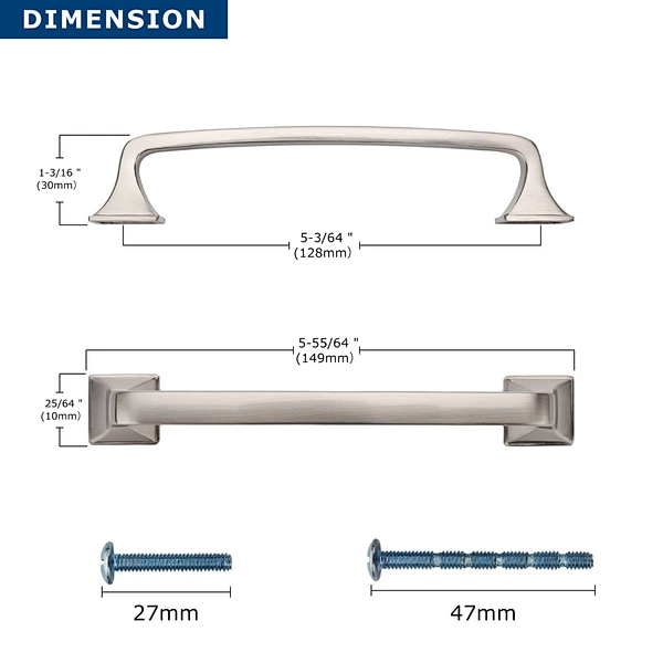 wooden zinc alloy cabinet handle