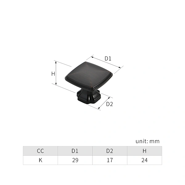 zinc alloy cabinet knob