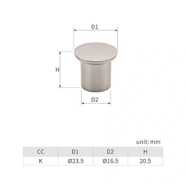 satin nickel cabinet knob