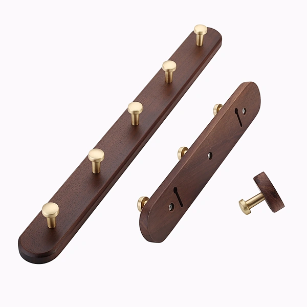 wooden coat hooks rack