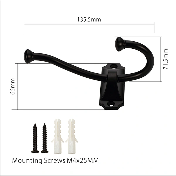 wall mounted rack coat hook