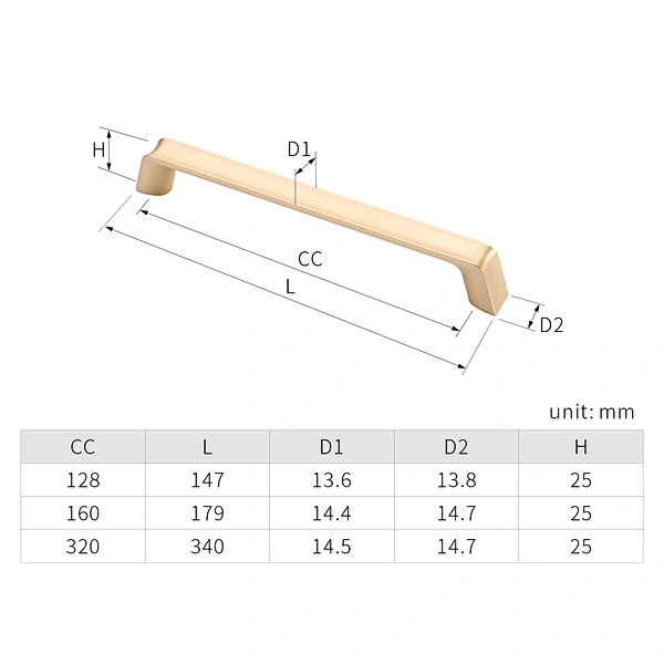 metal cabinet door pull handle