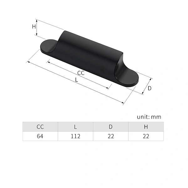 zinc handle kitchen cabinet handle