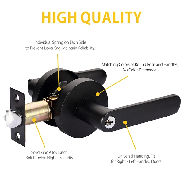 entrance door handle lock set