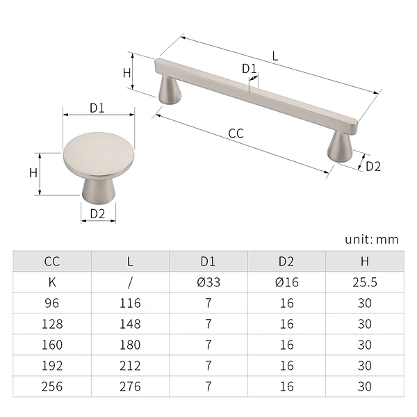 zinc alloy cabinet handle