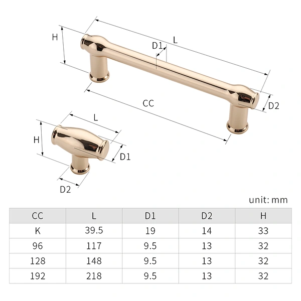 kitchen handle and knob