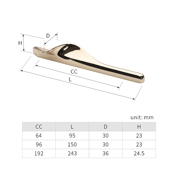 zinc alloy cabinet pull handle