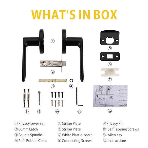 handle door lock set