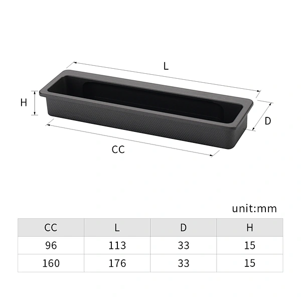 recessed cabinet pulls