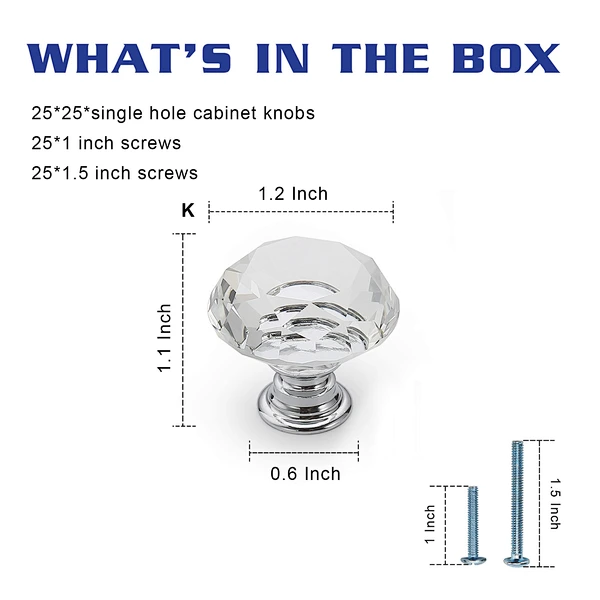 crystal knob crystal knobs
