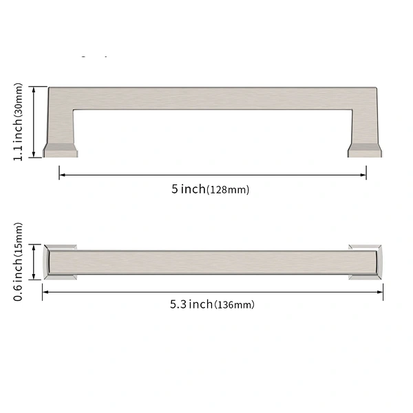 modern zinc alloy pull handle