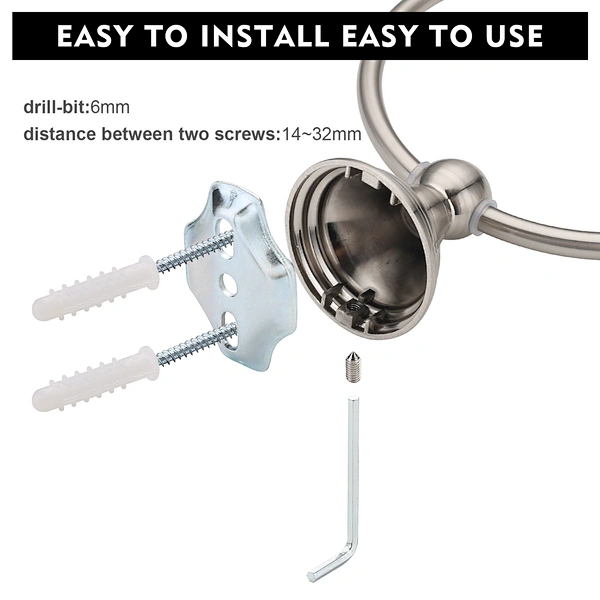 wall mounted towel ring
