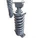 High quality Excavator recoil spring  track adjuster assy E320C E200B E324D
