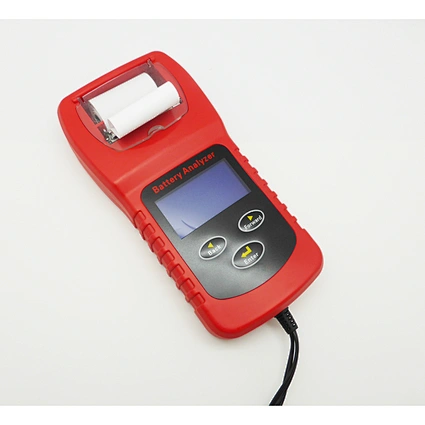 Integrated thermal printer  battery tester