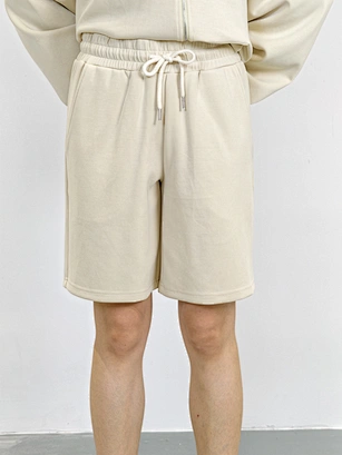 Pantalones cortos casuales de buceo modal lavados en arena para mujer