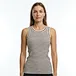 Womens Y/D Striped Ribbed Tank Top