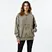 Chaqueta con cremallera y lavado de nieve de rizo francés