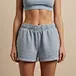 Garment Dyed Embroidered Cotton French Terry shorts