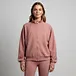 Womens Sand washed Modal Scuba Zip-up Jacket