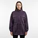 Womens Sand Washed Scuba Zip-up Drawstring Sports Jacket