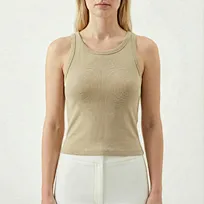 Women's Sleeveless Ribbed Tank Top