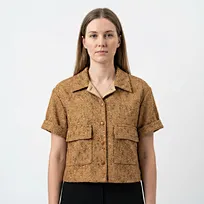 Women's Short Sleeve Jacket Shirt