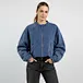 Women’s Snow Vintage Wash Cropped zip-up jacket