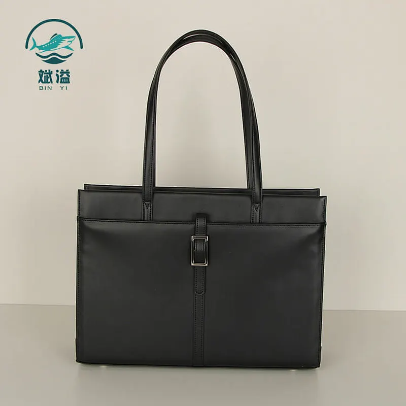 Multi-functional fashion waterproof PU leather business briefcase handbag