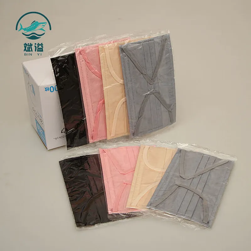 Multi-color spunlace disposable mask (non-medical)