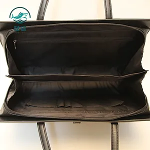 Multi-functional fashion waterproof PU leather business briefcase handbag
