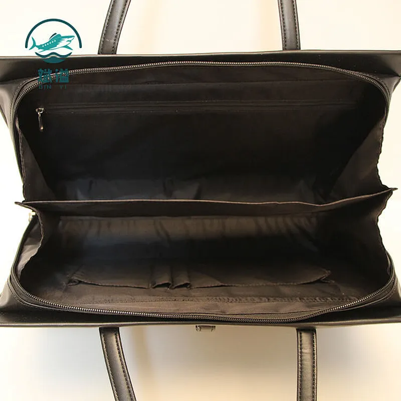 Multi-functional fashion waterproof PU leather business briefcase handbag